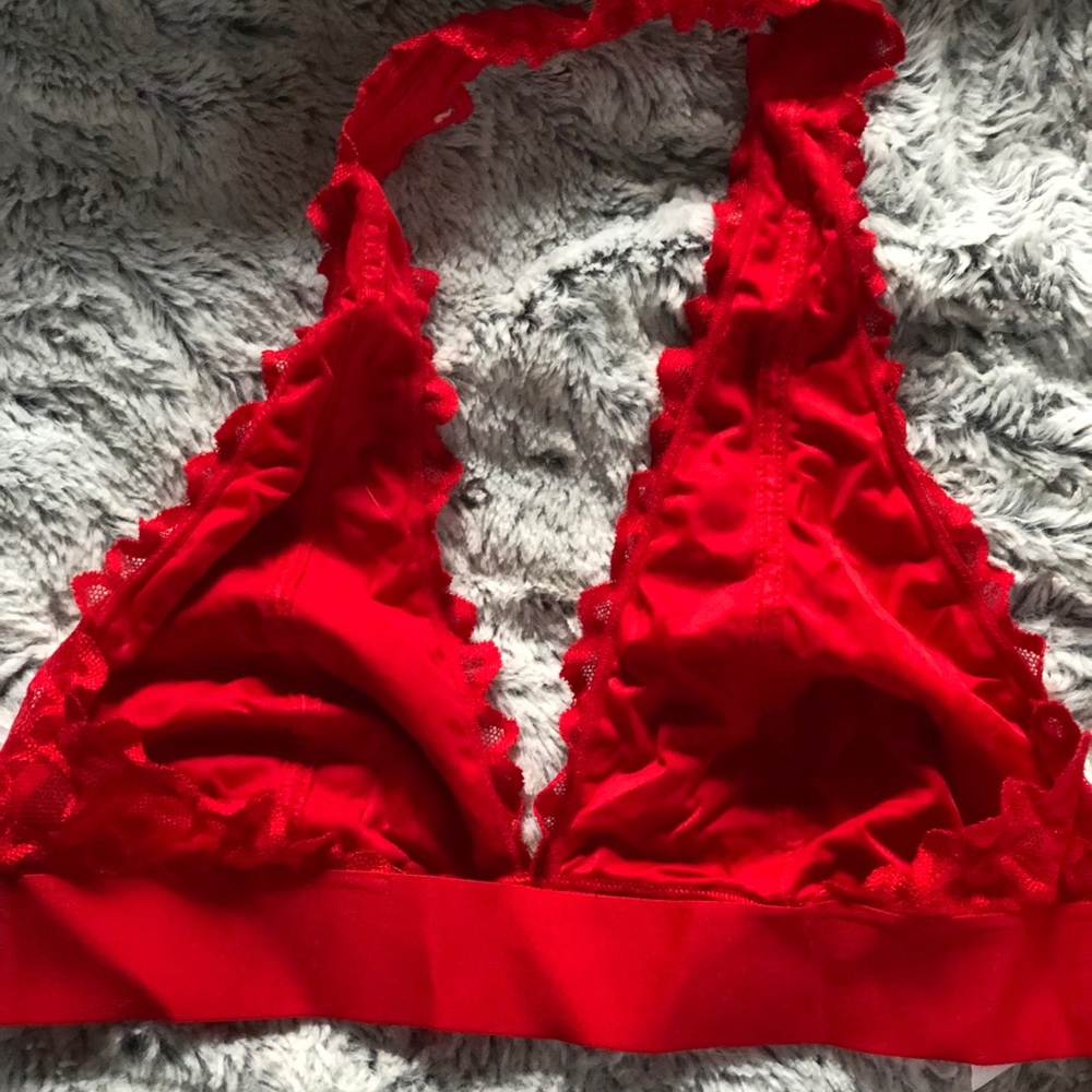 Red halter Bralette